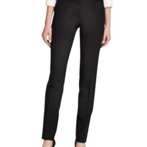 Theory Rosel Black Wool Blend Tailored Pants Size 10